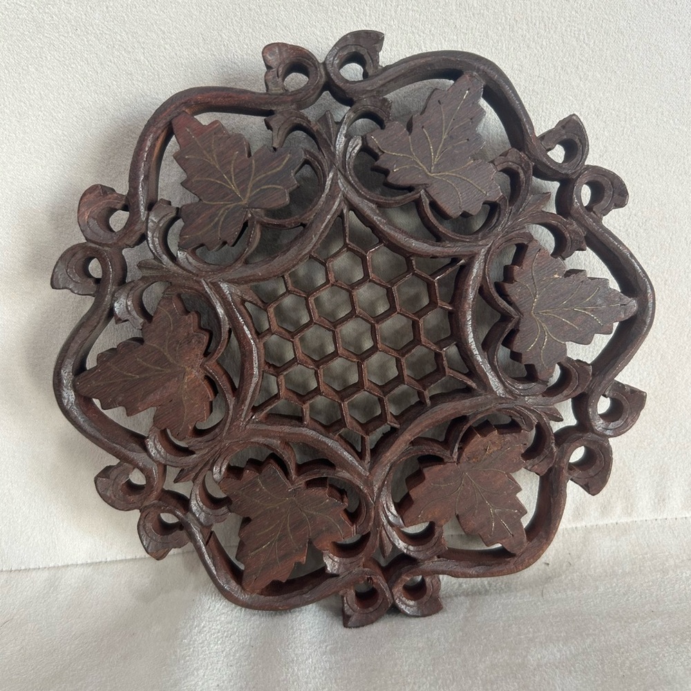 Grape Vine Wooden Trivet India